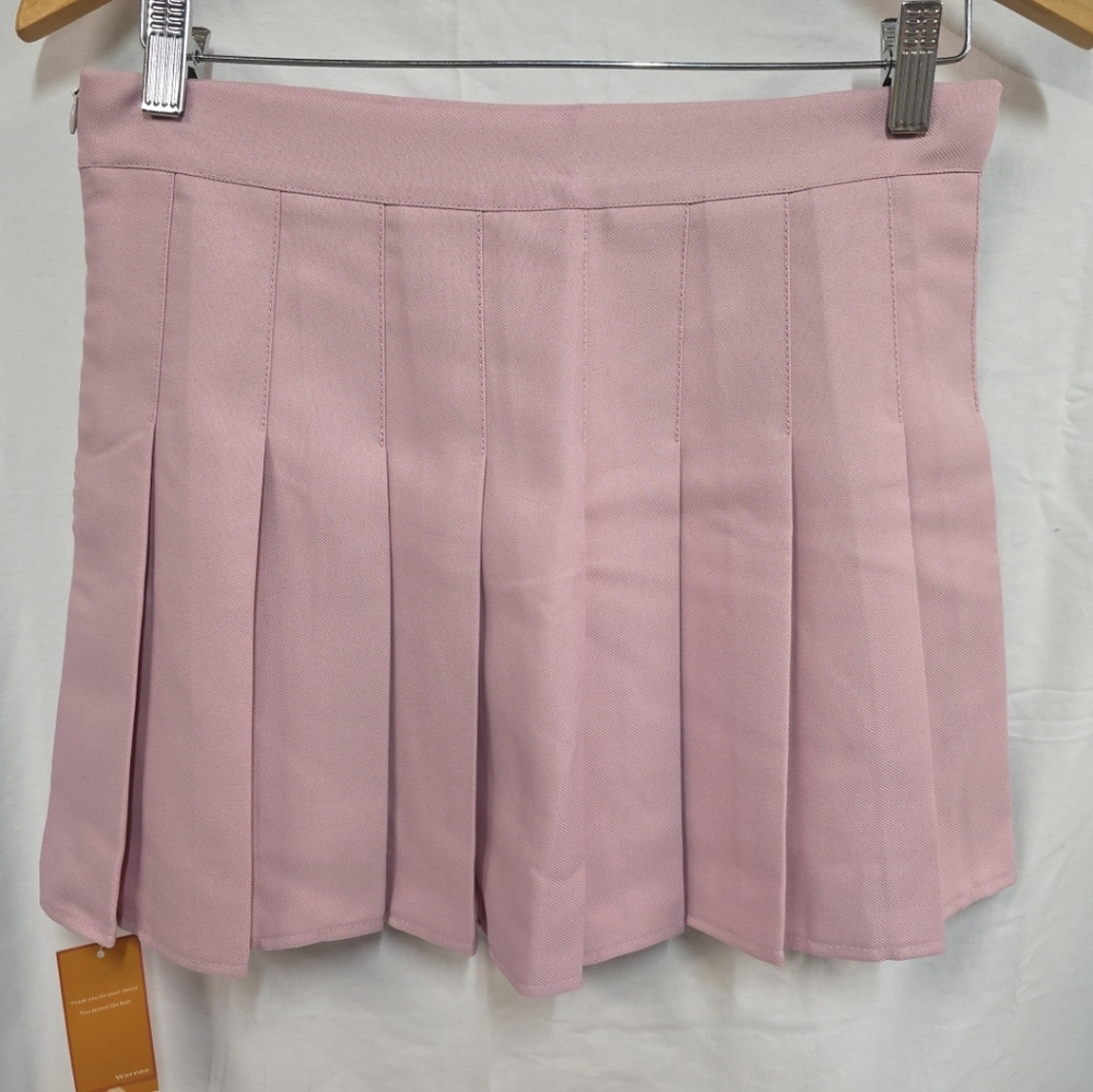Pleated Pink Skort Skirt Werena Womens Size XL